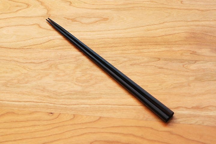 黒檀のシンプル8角箸